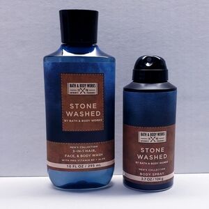 Bath & Body Works Men's Collection STOBE WASHED Body Spray and Body Wash
